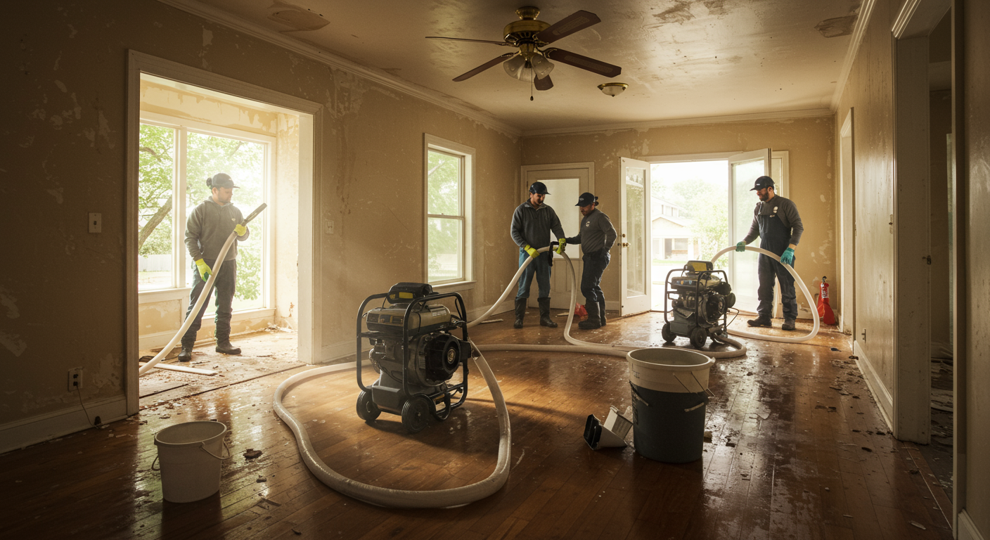 Emergency Water Extraction Team in Action
