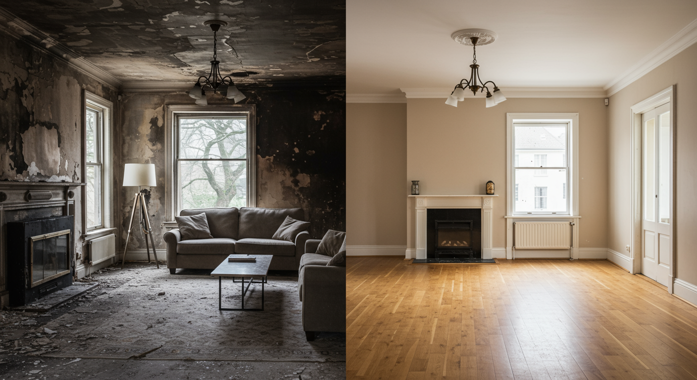 Satisfied Customer with Restored Home