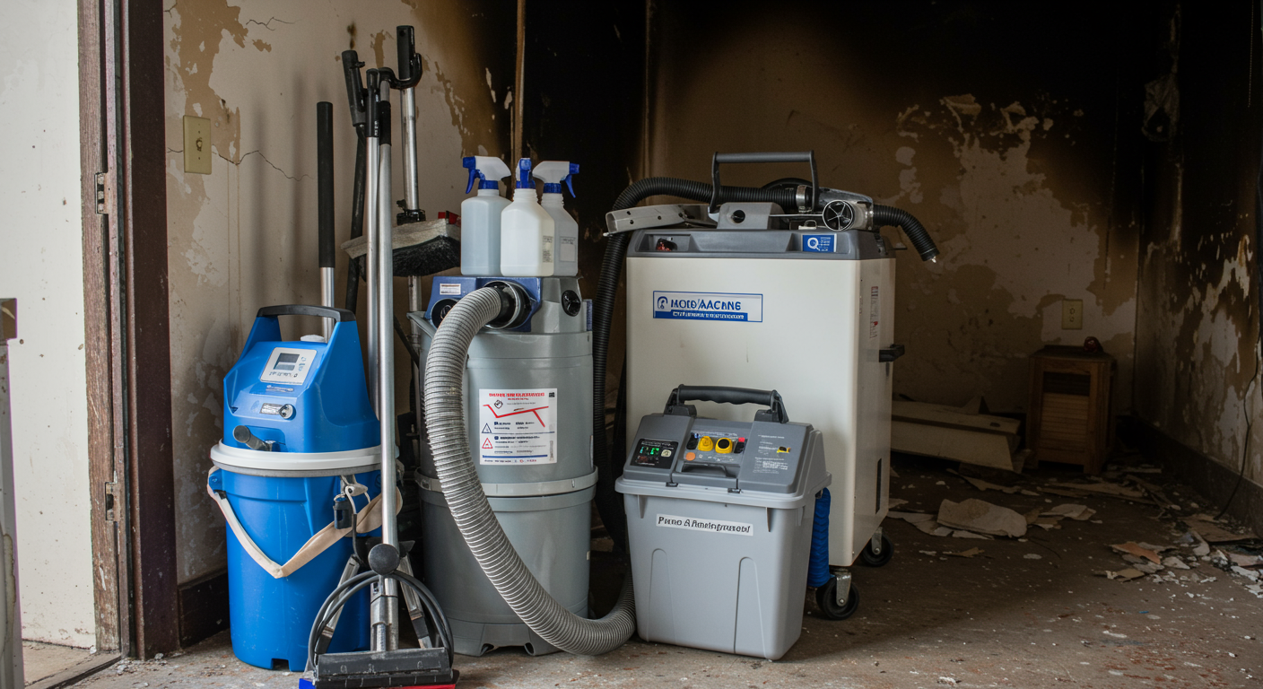 Professional Fire Damage Cleanup in Action