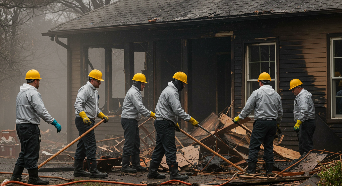 Before and After Fire Restoration