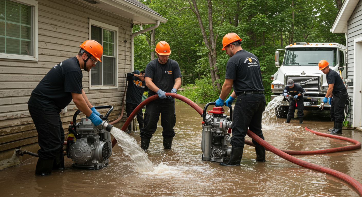 Flood Repair Team in Action
